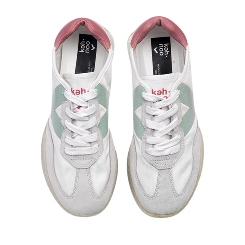 Keh - noo Sneakers Sneakers Donna KW 9312 logo glitter 36 P25 - KEHNOOA00KW9312 - WHITESAGEPIN - 36 - Francavilla Moda